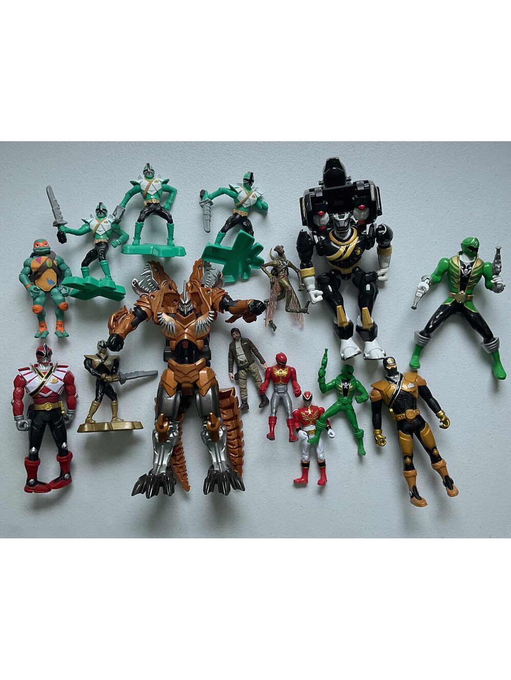 Mixed Lot Of Action Figures Power Rangers, TMNT, Star Wars And More